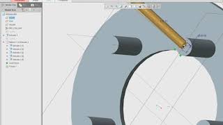 Creo Gear plate Hole Axis pattern