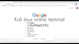 Kali Linux Online Terminal | ONWORKS