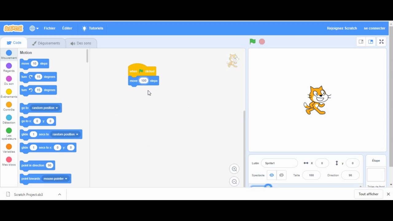 petit tuto rapide pour débuter avec scratch YouTube