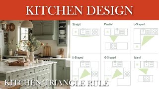 How to design your kitchen - Triangle rule or golden triangle