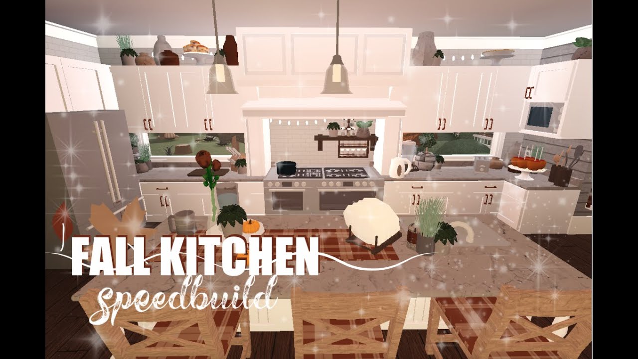 Fall Kitchen Bloxburg Speedbuild YouTube