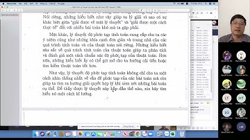 Lý thuyết độ phức tạp tính toán buổi 1