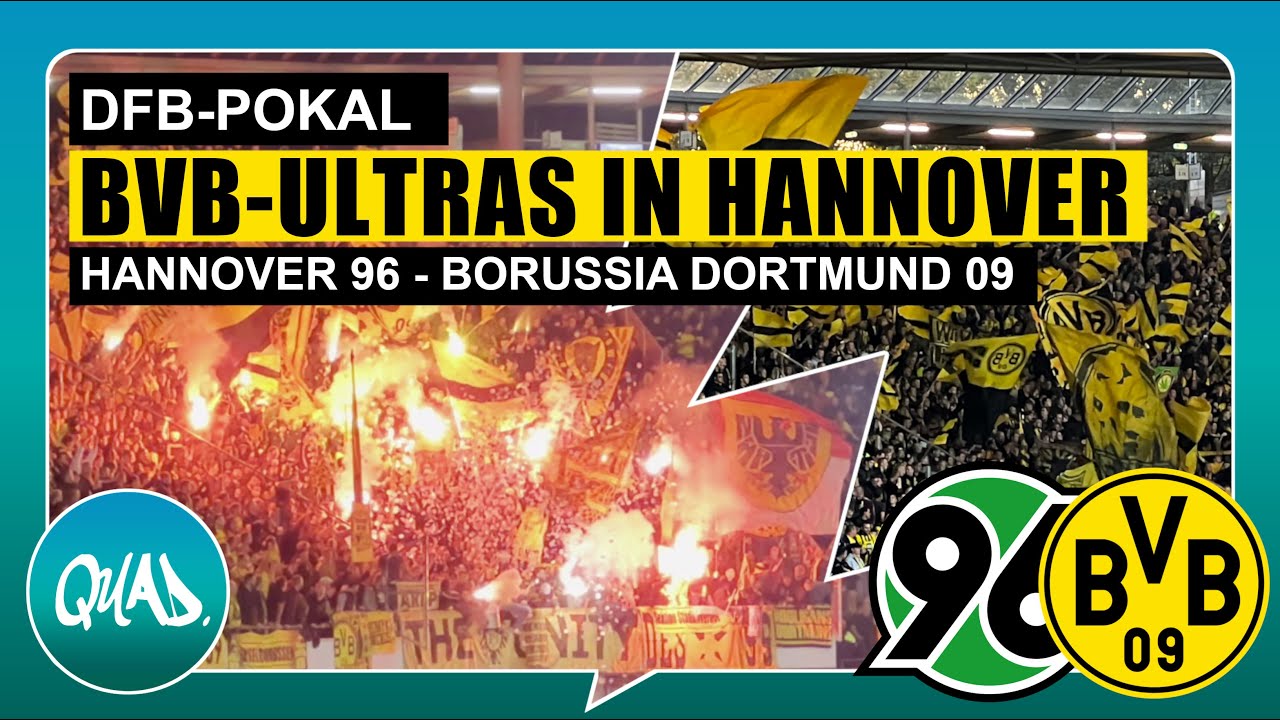 📣 BVB-FANS STIMMUNG IM GÄSTEBLOCK Hannover 96 vs