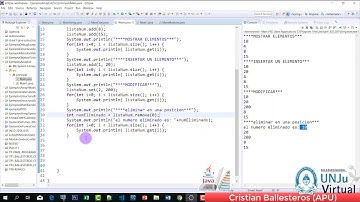 ArrayList y List y sus metodos en JAVA EJEMPLOS PRACTICA PARTE 2/5