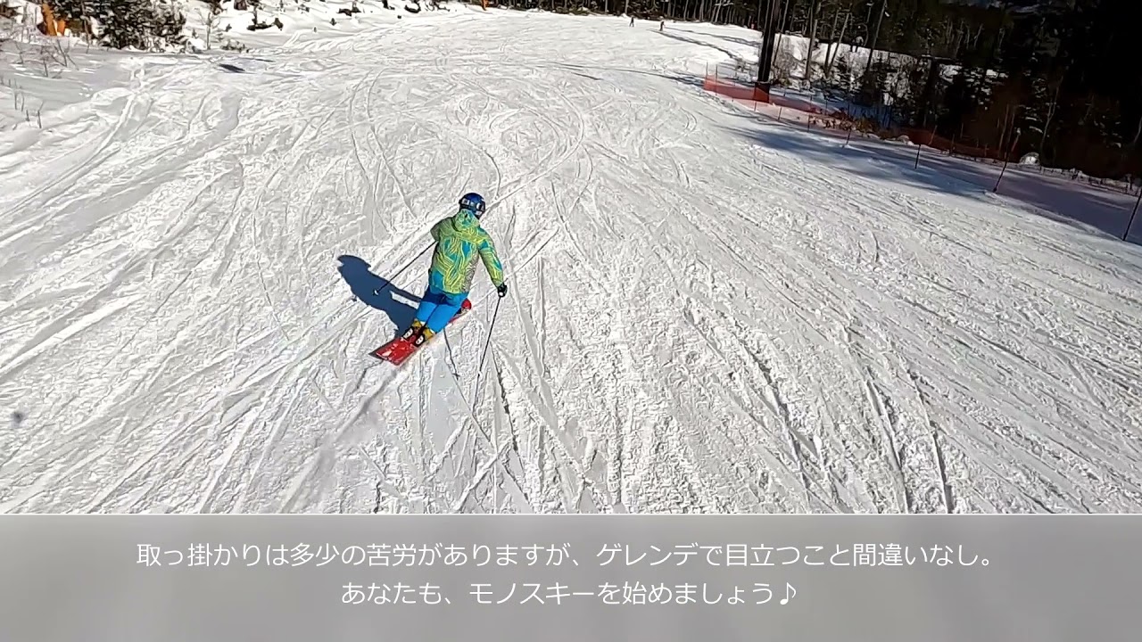 モノスキー モノスキーとは？ - YouTube