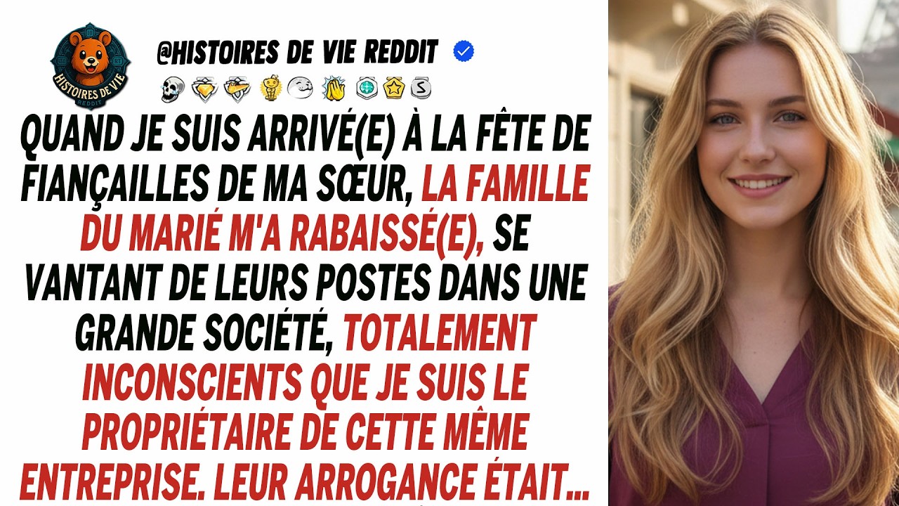 Humilié aux fiançailles de ma sœur, j’ai révélé posséder leur entreprise. Quel choc !
