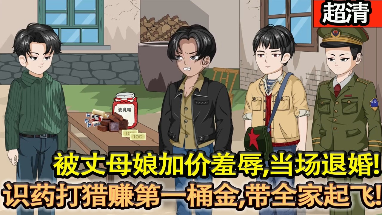 沙雕動畫【重生1976，訂婚宴被丈母娘加價羞辱，李衛軍當場退婚！激活逆襲繫統，識藥打獵賺第一桶金，帶全家起飛！】#乖仔动画
