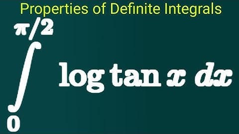 Integral 0 to pi/2 log tan x dx | integrate log tan x dx from 0 to pi/2