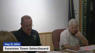 Swanton Selectboard Meeting | 05/21/2024