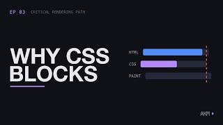 Why CSS blocks your page from rendering