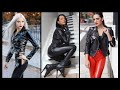 Supper stylish collection of leather latex faux leggings & pants|| wonderful ideas here||