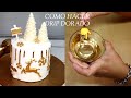 Como hacer drip dorado /escurrido dorado/royal icing dorado