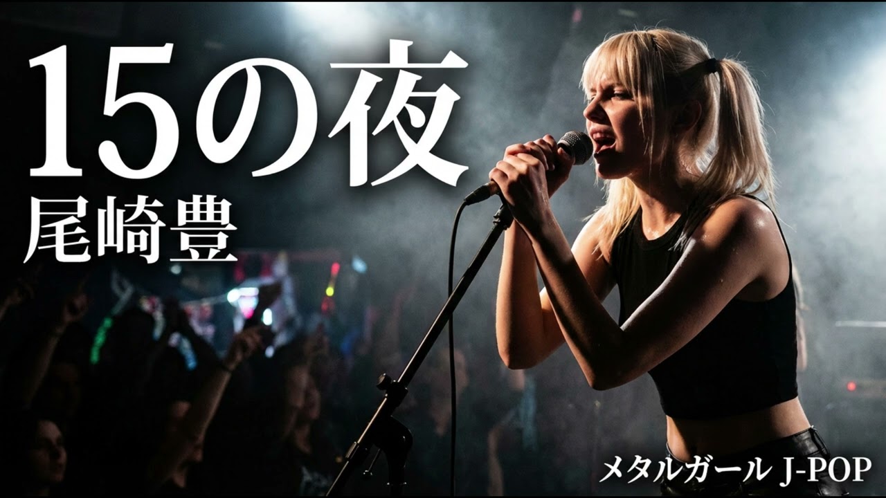 15の夜 - 尾崎豊【海外メタルガールが歌ってみた】(J-POP AI Metal