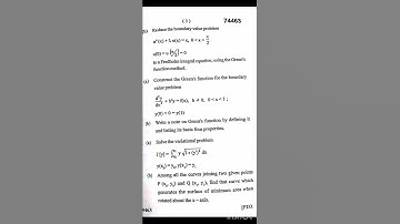 INTEGRAL EQUATION AND CALCULUS OF VARIATION MDU 2 ND SEMESTER QUESTION Paper