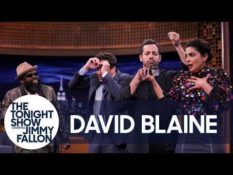 David Blaine Sews His Mouth Shut in Insane Trick (w/Jimmy, Priyanka Chopra & The Roots)