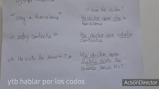 Intensivo 67.Apprendre l'espagnol. #style indirect #verbe