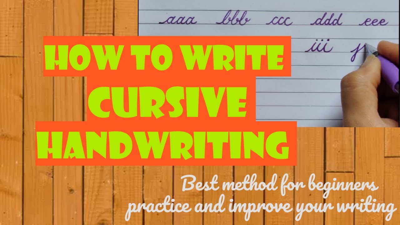 How to write cursive writing | Cursive letters a to z | Cursive ...