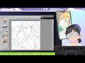 【Co-working】Say hi and draw with me☺️🎨✨️Working on commissions【Part. 98】