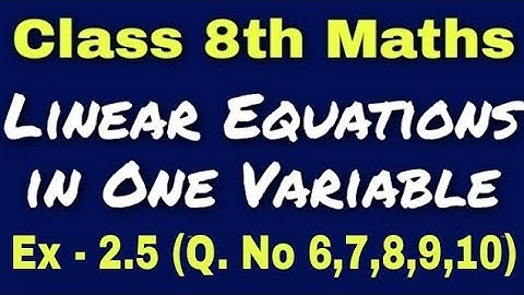 Q. No (6,7,8,9,10) ex - 2.5 class 8th chapter 2 Integers | NCERT solutions mathematics | CBSE