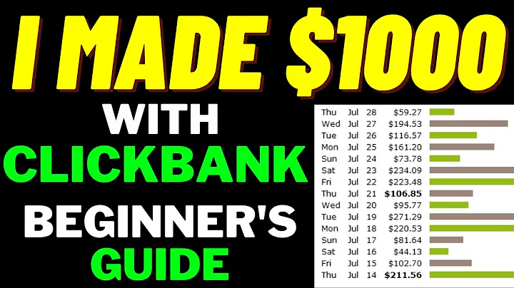 How I Made $1000 On Clickbank | Clickbank Affiliat...