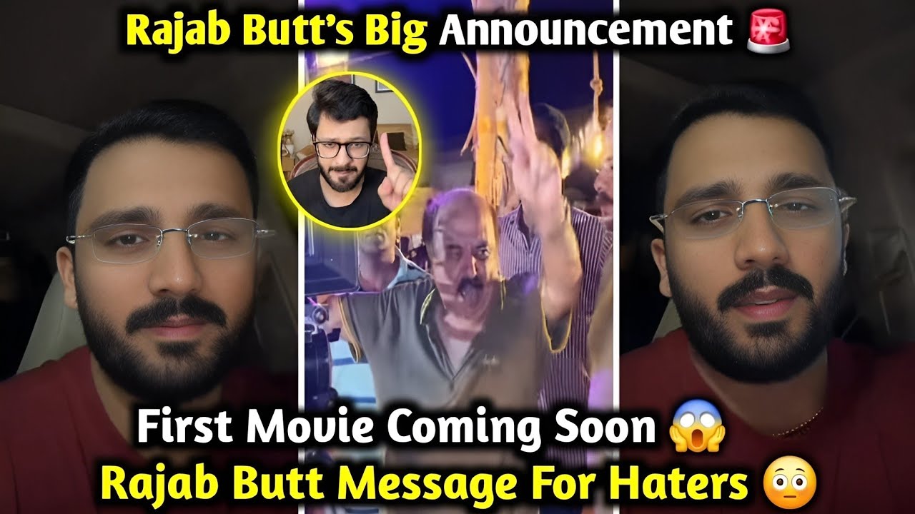 S A Rajab Rajab Butt Announces His First Ever Film | Rajab's Gives A Strong Reply ...
