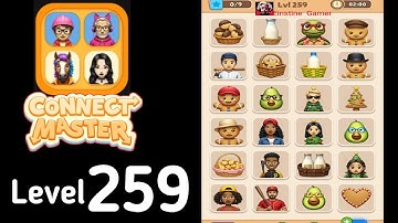 Connect Master Match Puzzle level 259 Guide Walkthrough Solution