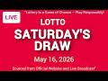 The National Lottery Lotto Draw Live Results from Saturday 16 May 2026 | lotto live