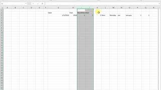 Date Dimension with Excel