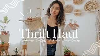 Thrift Haul! Summer Try-On \& Home Decor!