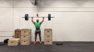 225 lbs / 102 kg split jerk x3 reps set #8 (8 sets)