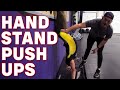 CONTROL YOUR MID-LINE IN YOUR HANDSTAND PUSH UP