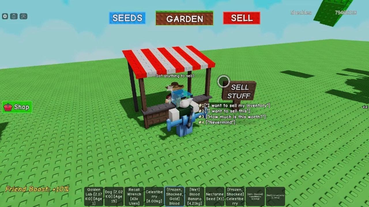 Grow a garden lots of money