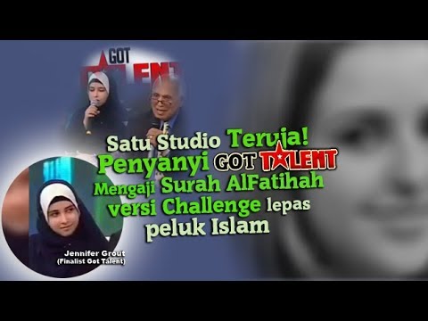 Satu Studio Terpegun Kelunakan Suara Penyanyi Amerika Baru Memeluk Islam Mengaji Surah AlFatihah