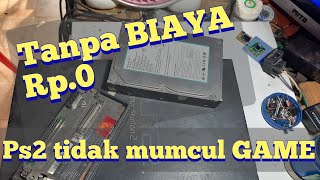 PS2 service|| PS2 fat metrix internal hard disk does not display games