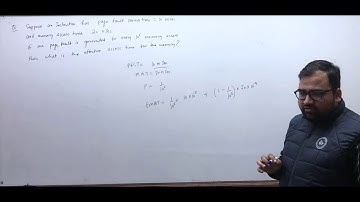 Effective Memory Access time with Page Fault || Problem 1 || Memory Management || Operating Systems