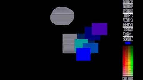 Vampire 2 Amiga AGA Deluxe Paint 5 AGA on the Amiga 600