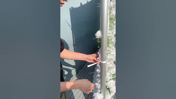 White Rose 5D Cloth Flower Wall Wedding Backdrop Decor Props #flowerwall #floraldesign #diy #wedding