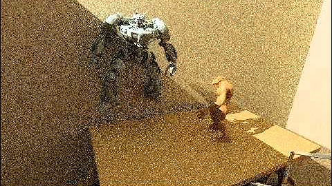 Real-time path tracing of animations: pepe scene 3