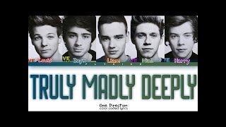 One Direction - Truly Madly Deeply Lyrics Color Coded Lyrics Sped Up