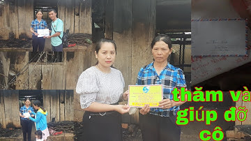 Hội pn xã Eatam cùng các nhà hảo tâm đến thăm gia đình hoả hoạn : Cuộc Sống Nông Dân