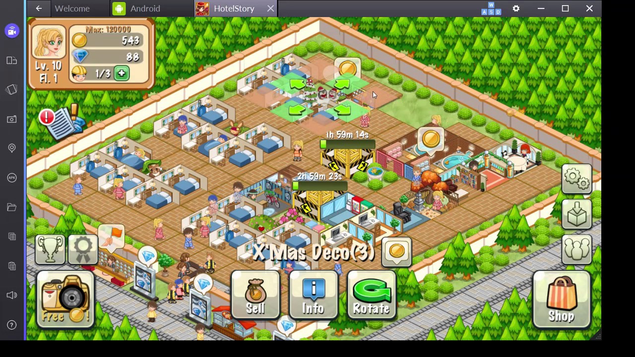 Hotel Story: Resort Simulation Gameplay - Youtube