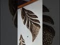 Easy Leaf Mehndi Design | Simple & Beautiful Henna Art 🌿 | Henna By Alfiya