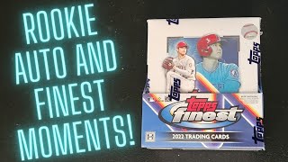 2022 Topps Finest Baseball Hobby Box! Gold Finest Moments Auto!