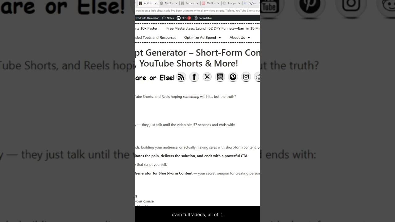 YouTube Video Script Software. Create Pro Scripts in Seconds! 