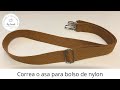 Tutorial: How to make a bag strap or handle with nylon or cotton ribbon?