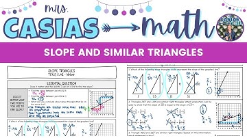 Slope and Similar Triangles | 8th Grade Math Pre-Algebra