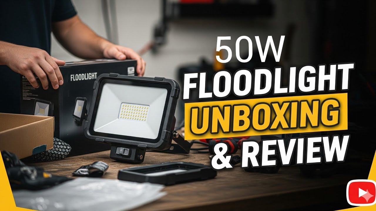 Crompton Flood Light 50W _ Unboxing and Review