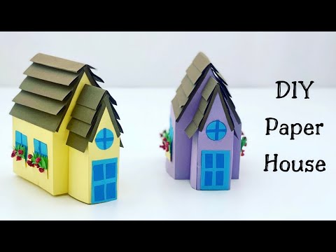DIY MINI PAPER HOUSE / Paper Craft / Easy Origami  House DIY / Paper Crafts Easy / House DIY