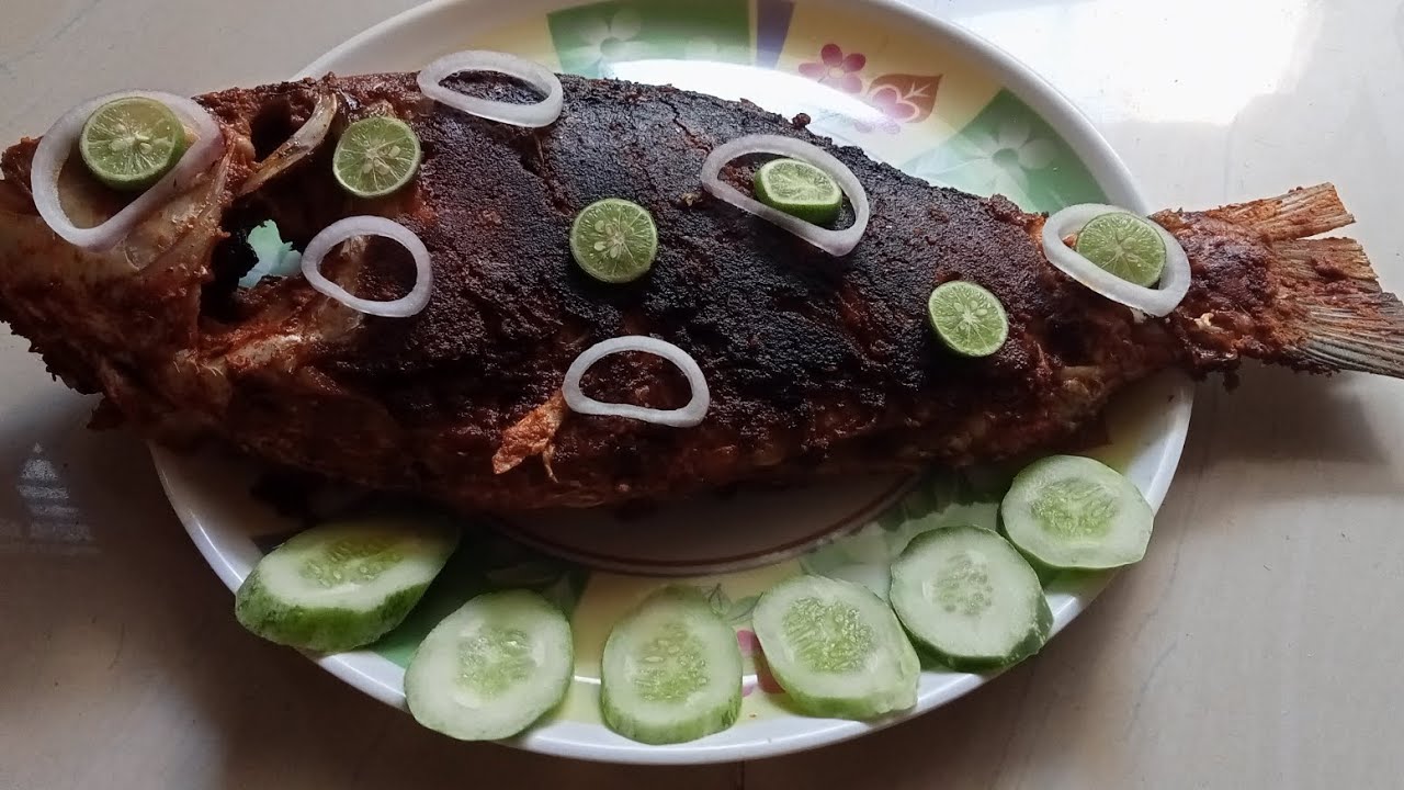 2 kg catluck fish fry recipe fish fry recipe in kannada YouTube