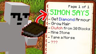 Minecraft Manhunt But Simon Says...